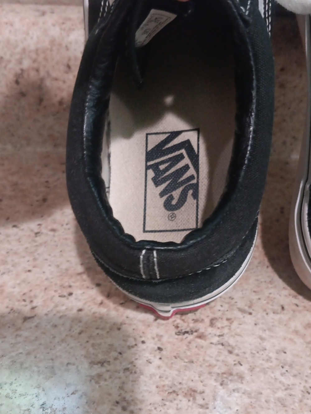 Vans Black Low-Top Sneakers with White Side Stripe - Picture 2 of 7